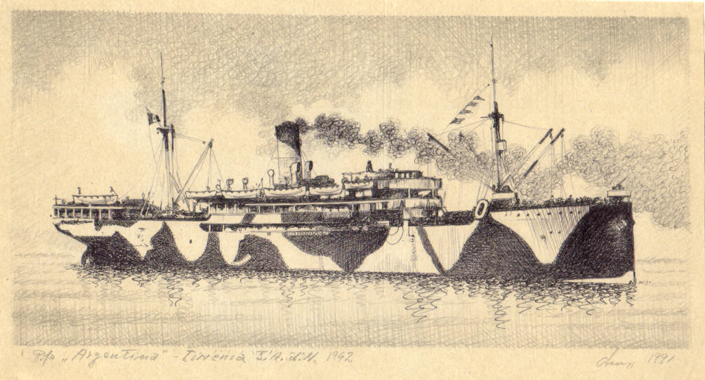 1942 - Piroscafo 'Argentina' - Tirrenia